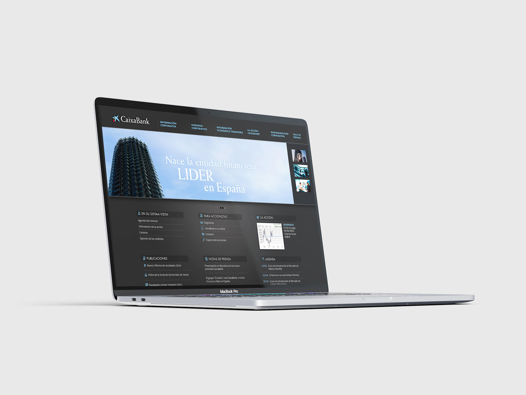 Disseny web per Caixa Bank